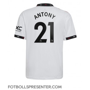 Manchester United Antony #21 Borta Matchtröja 2022-23 Kortärmad